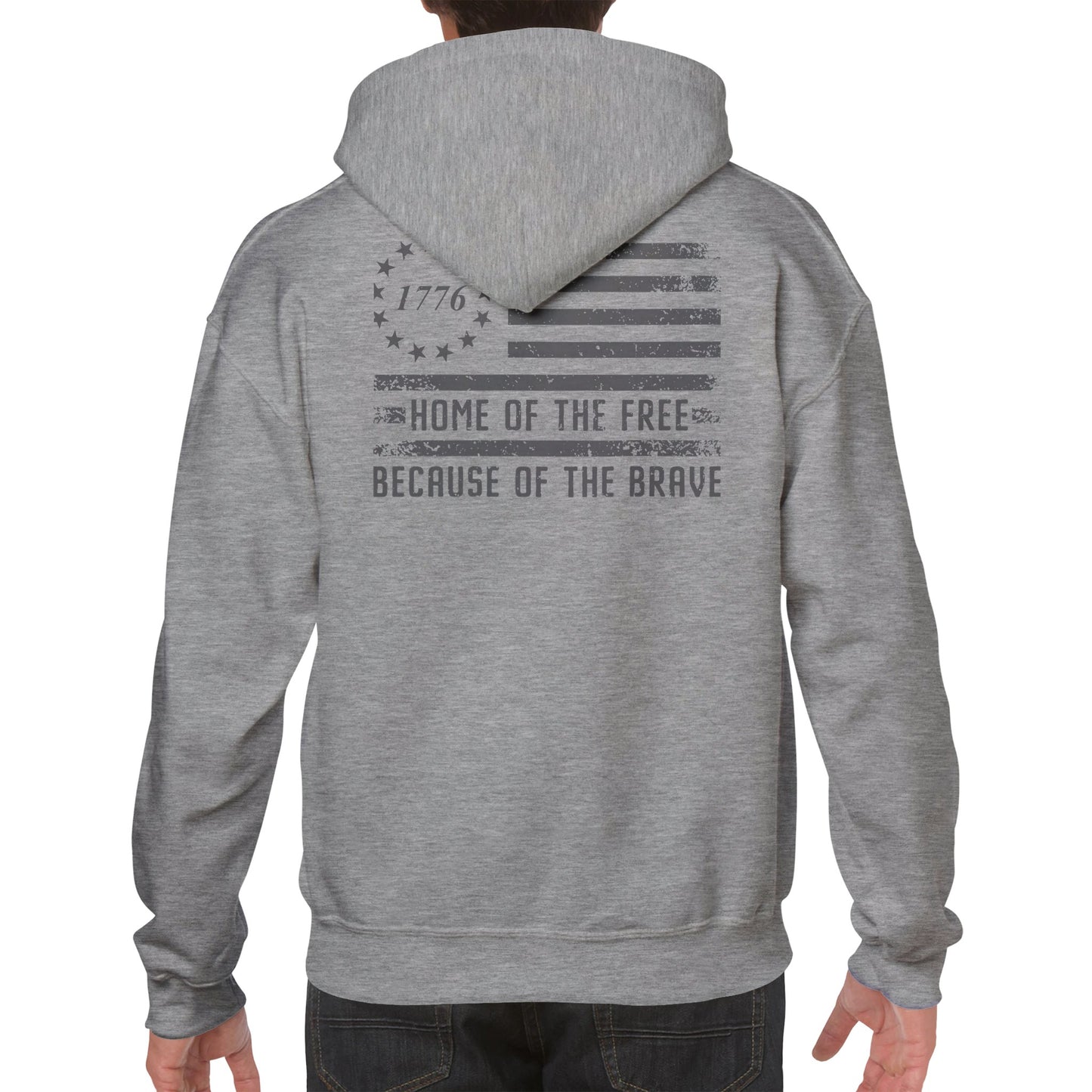 Home of the Free, Because of the Brave Hoodie